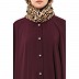 Front open Kaftan with fashionable buttons- Cocoa Bean